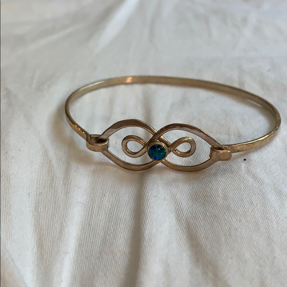 Silver infinity bracelet